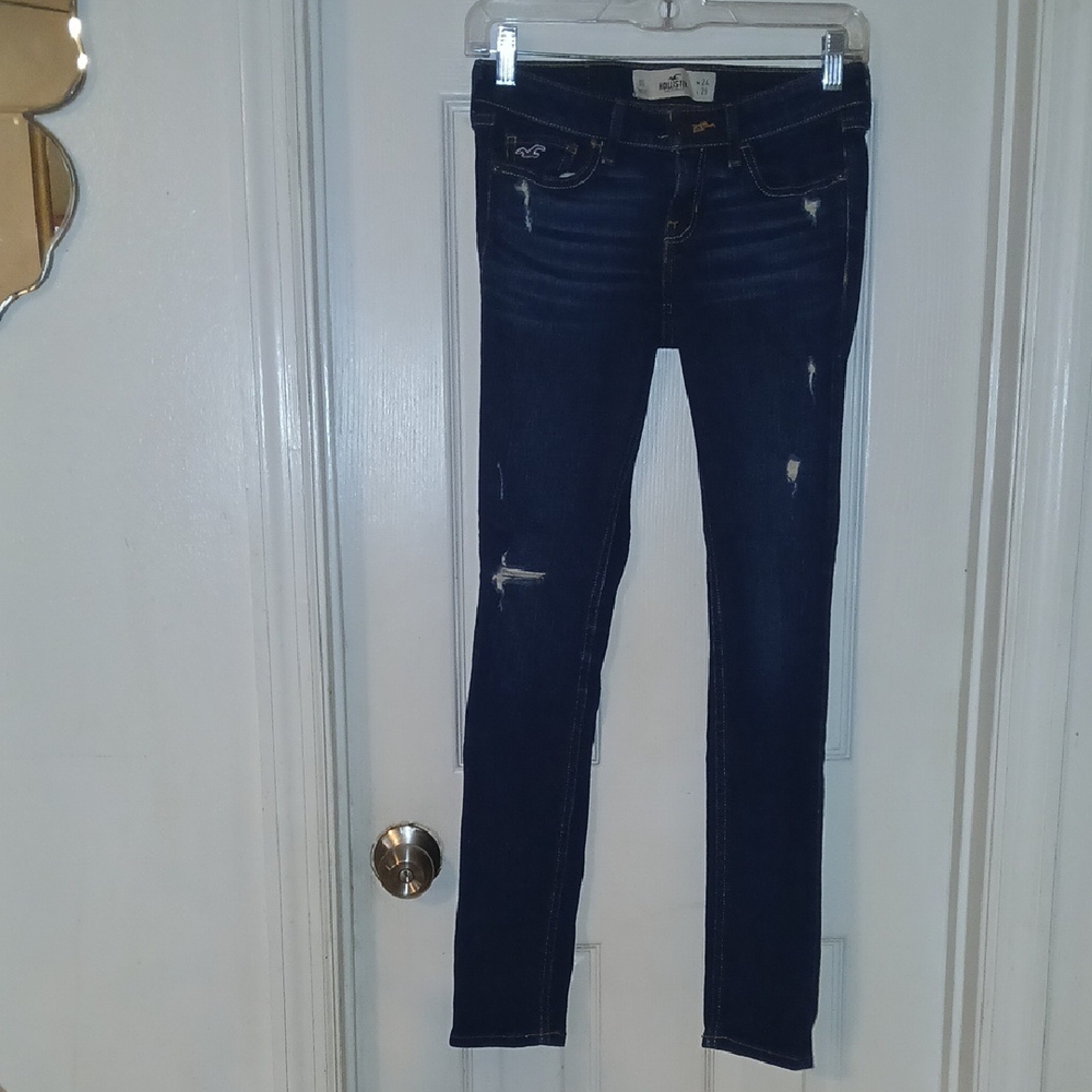 Hollister Women's Dark Blue Jeans